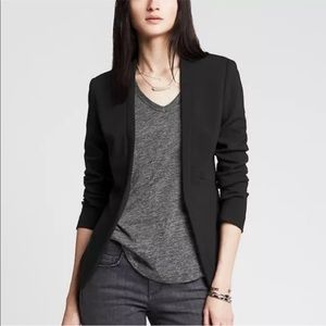 Banana Republic Navy Blue Soft Cutaway Blazer